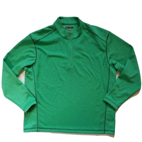 Pebble Beach Performance Sweater Large Green Half - Picture 1 of 7